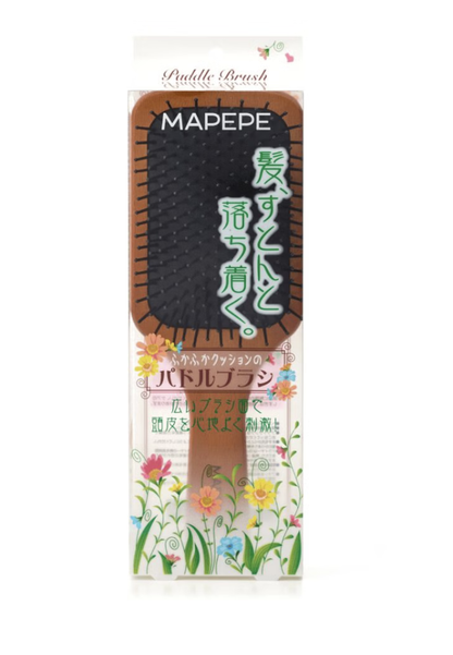 日本MAPEPE 气垫按摩梳子木梳 按摩头皮 防止静电