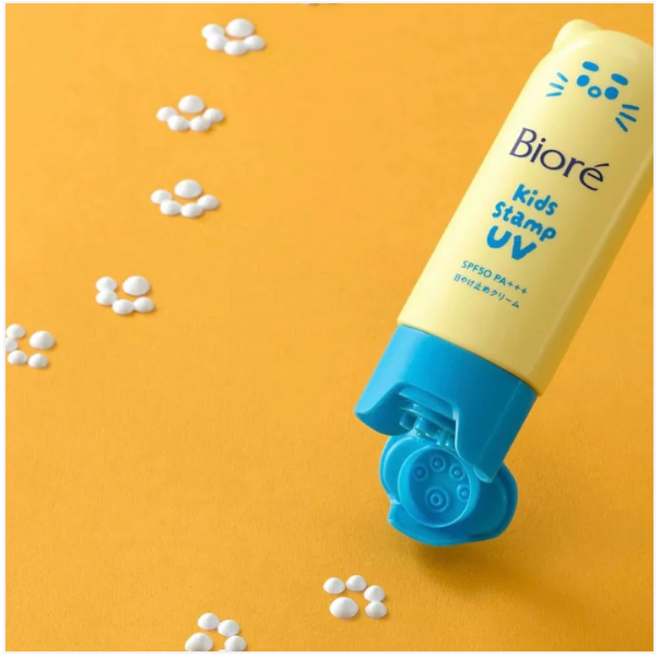 日本Biore Kids Stamp UV 儿童宠物爪造型防晒霜 SPF50 / PA+++ 70g