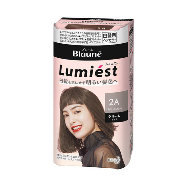 日本KAO花王 Lumiesto 白发用染发剂 2A时尚灰 108g