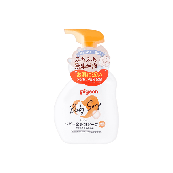 日本PIGEON贝亲婴儿洗发沐浴乳二合一泡沫型500ml – SAKURAYA