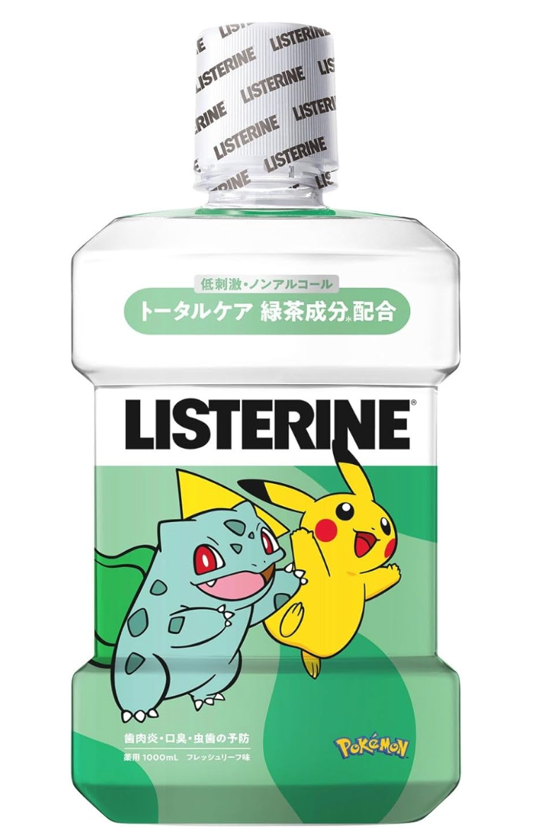 日本LISTERINE 李斯特林 宝可梦 绿茶味