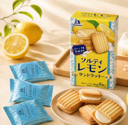 日本森永岩盐夹心饼干 柠檬味