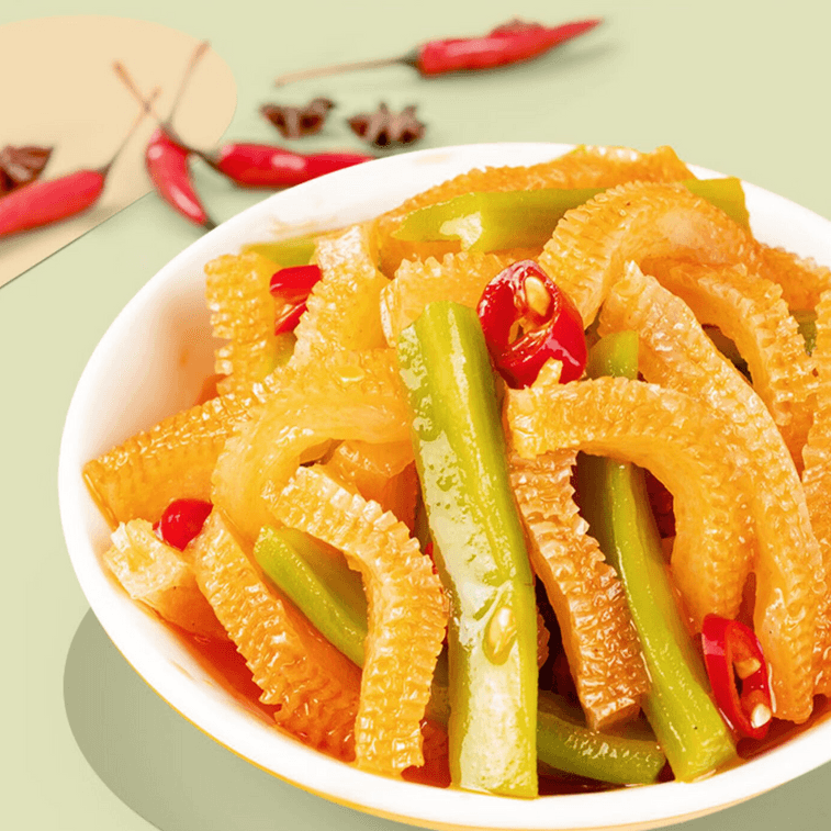 冠口福 贡菜魔芋 香辣味 20包入 320g【双倍脆爽】【低卡解馋小零食】