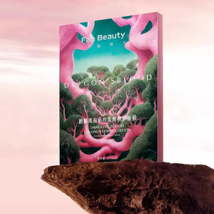 FAN BEAUTY麒麟竭菌菇丝发酵修护⾯膜龙血面膜急救补水保湿修复舒缓祛红维稳强韧 32ml*5片