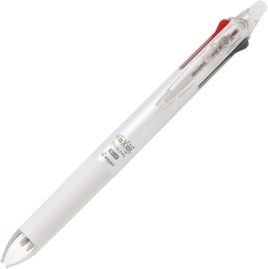 日本百乐 Frixion Ball Slim 0.5mm 三色可擦圆珠笔 珍珠白