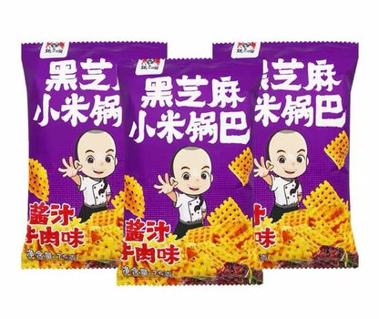 张二嘎 黑芝麻小米锅巴 酱汁牛肉味