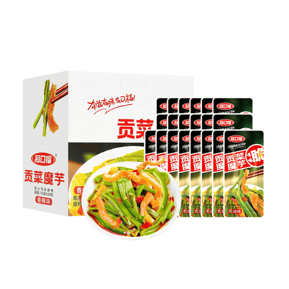 冠口福 贡菜魔芋 香辣味 20包入 320g【双倍脆爽】【低卡解馋小零食】