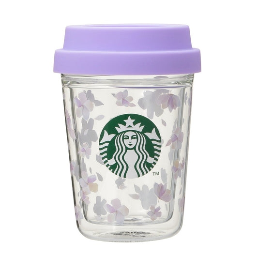 日本星巴克SAKURA2025 双层耐热玻璃杯 296ml