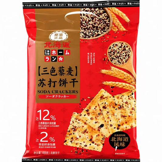 本垒三色藜麦苏打饼干