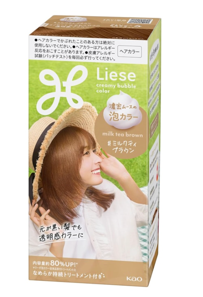 日本花王Liese泡沫染发剂 奶茶棕