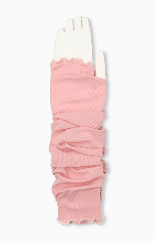 日本TUTU ANNA 凉感速干防晒手套 粉色 UPF50+