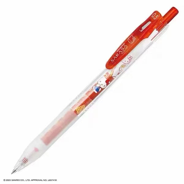 日本Zebra斑马 SARASA x 三丽鸥联名 透明轴三色中性笔