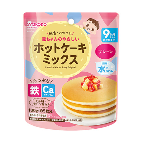日本WAKODO和光堂 混合口味宝宝松饼 原味
