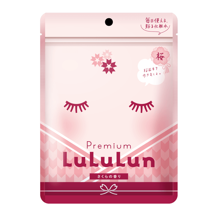 日本LULULUN 樱花限定 补水保湿面膜 7片