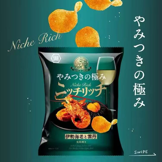 日本湖池屋薯片 浓郁龙虾海胆味