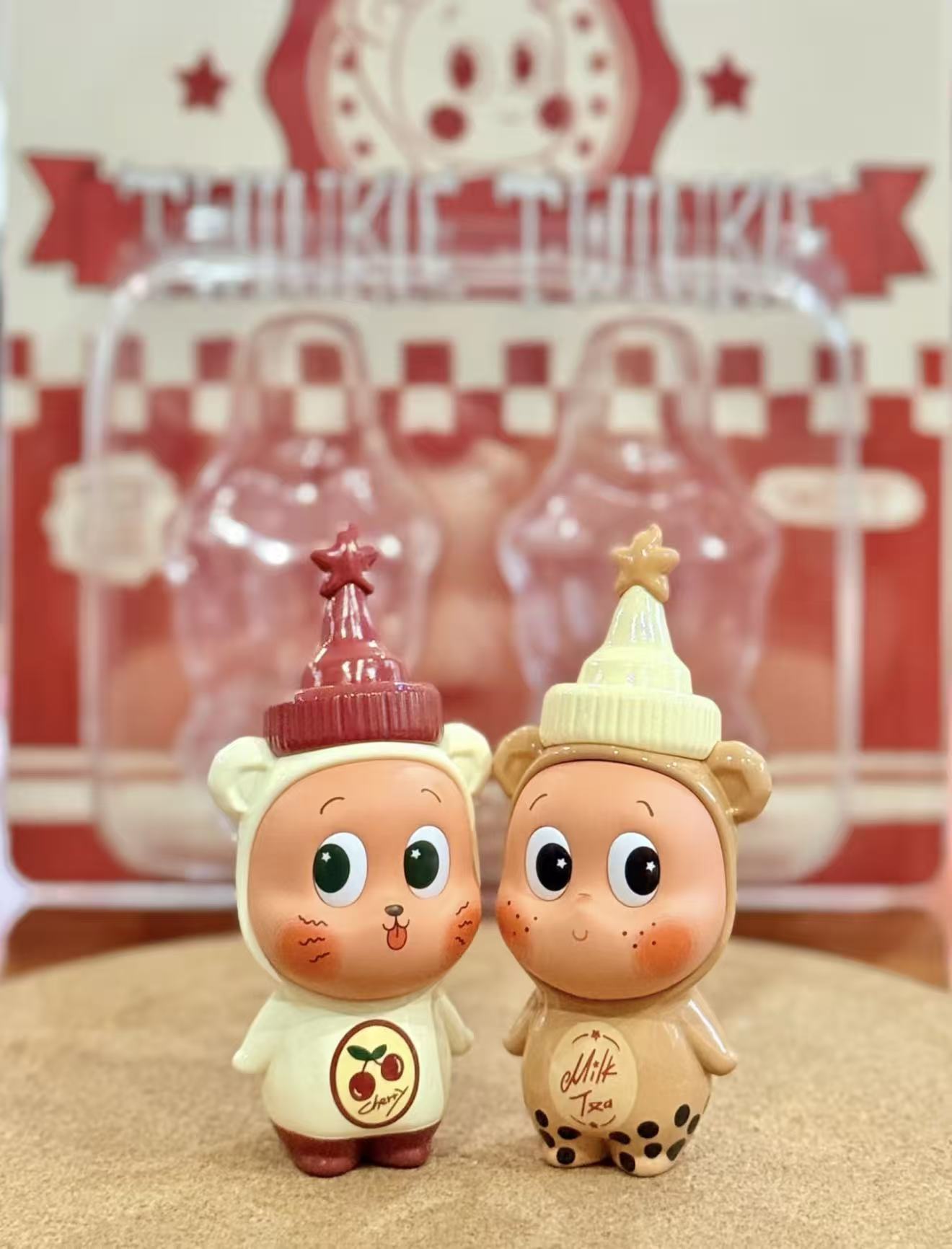POP MART泡泡玛特 星星人波霸奶茶x 樱桃冰茶 手办