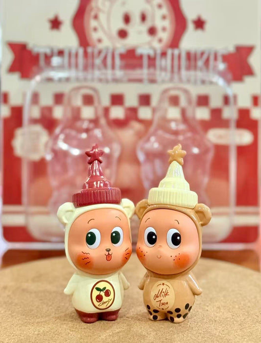 POP MART泡泡玛特 星星人波霸奶茶x 樱桃冰茶 手办