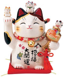 日本药师窑招财猫 福运宝锤 中号18cm