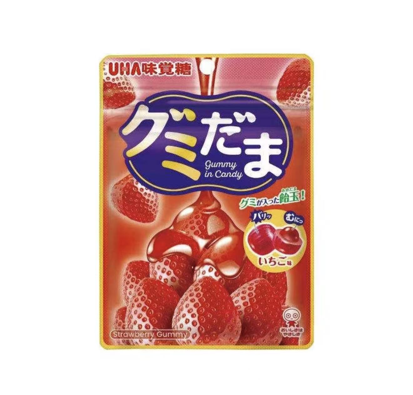 日本UHA味觉糖 夹心硬糖 草莓味