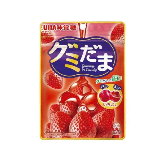 日本UHA味觉糖 夹心硬糖 草莓味