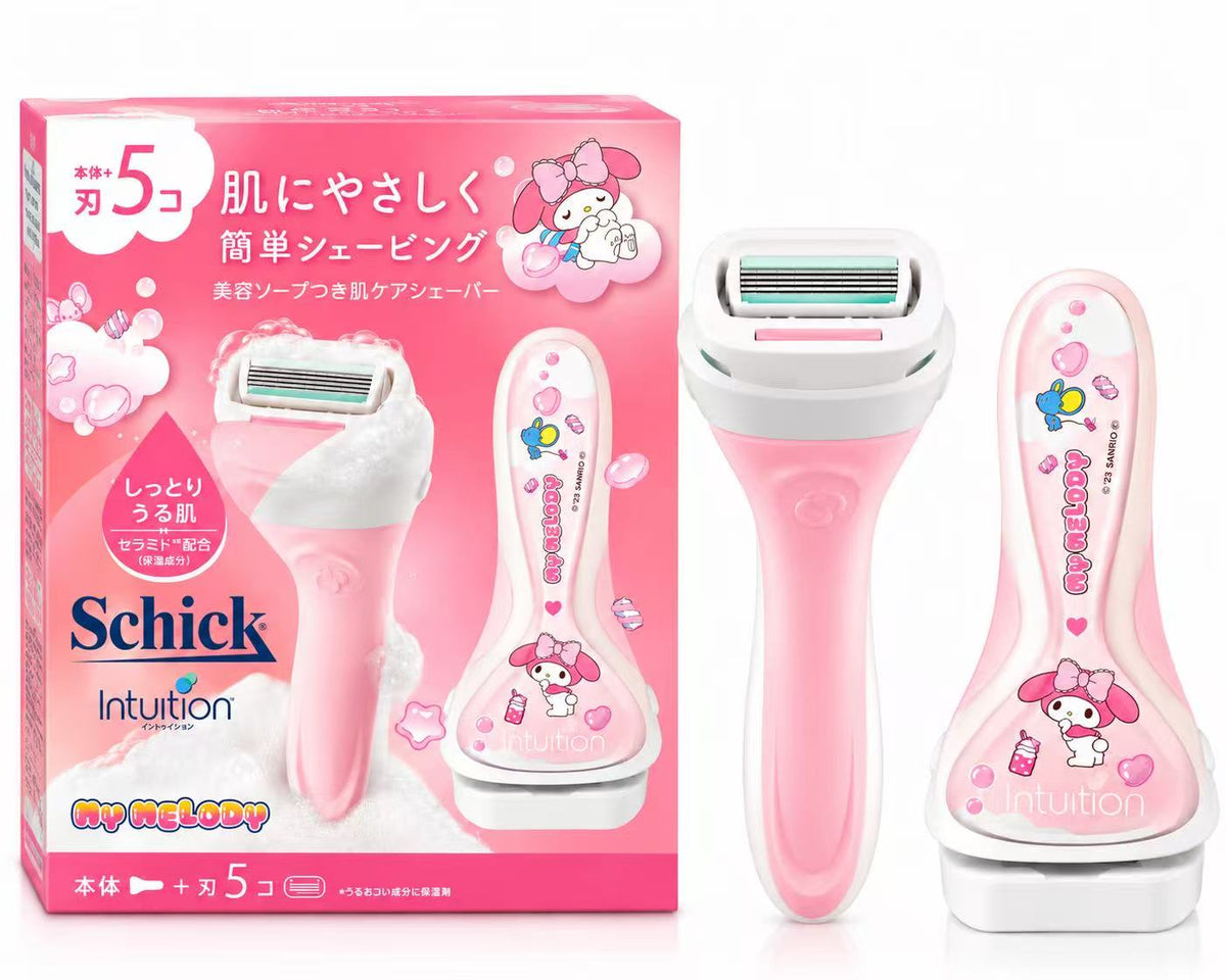 日本Schick舒适牌 × My Melody 美乐蒂限定联名 剃毛刀｜ 替换刀头 5枚