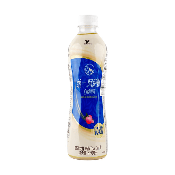 统一 阿萨姆奶茶饮料 白桃观音乌龙茶味 450ml