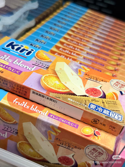 日本kiri橙皮无花果味奶香乳酪奶酪