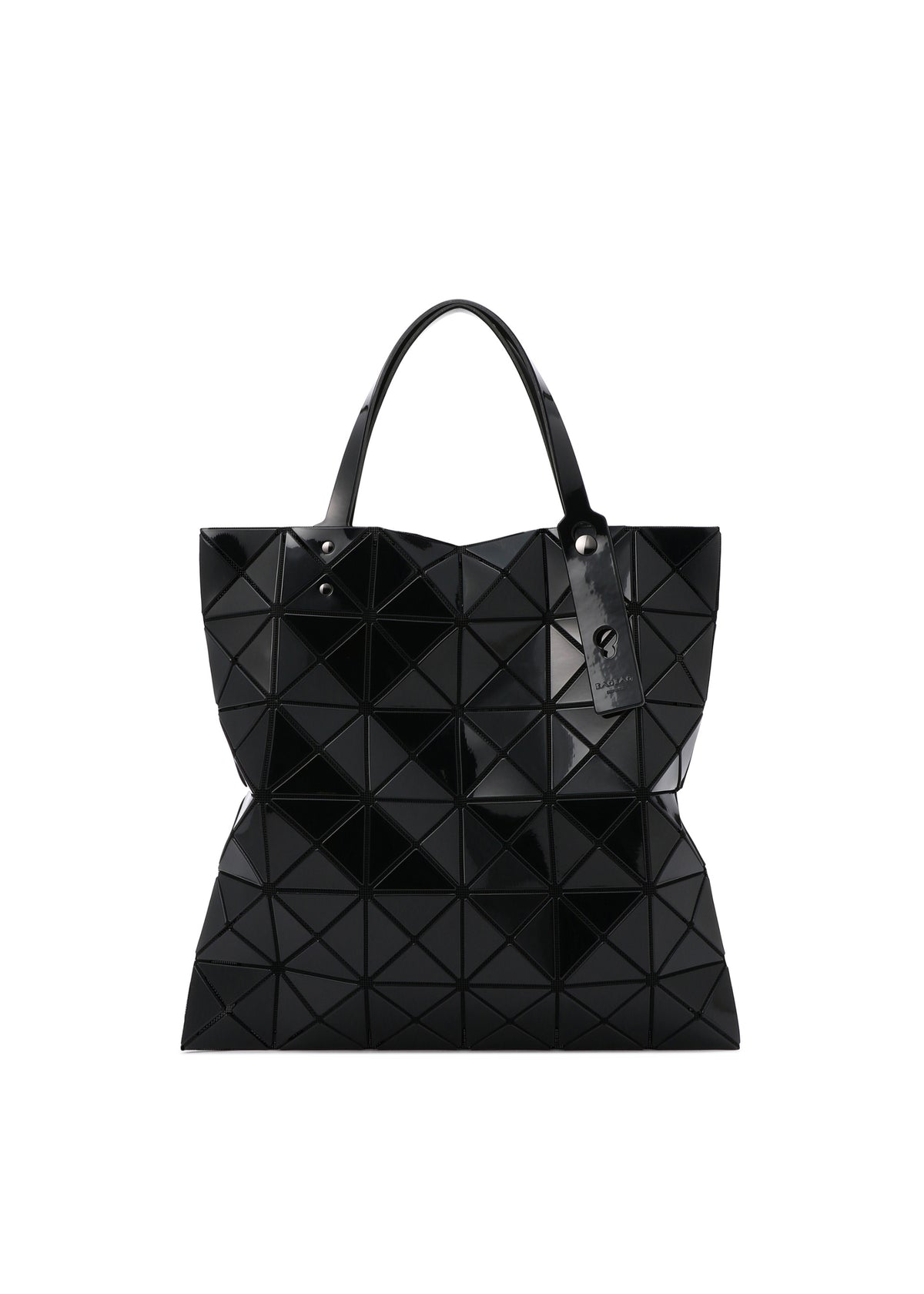 BAO BAO ISSEY MIYAKE 日本三宅一生六格托特包 亮面黑色