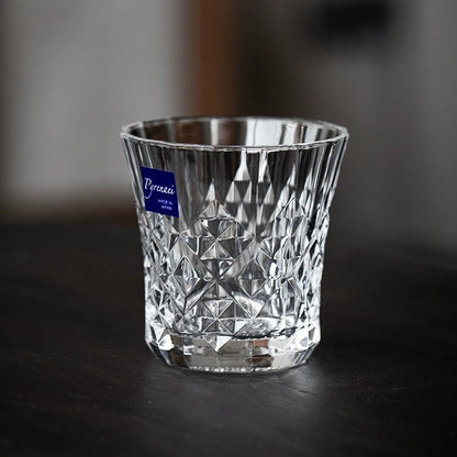 日本东洋佐佐木复古奢华威士忌洋酒杯套装 高级对杯礼盒装 265ml 日本制