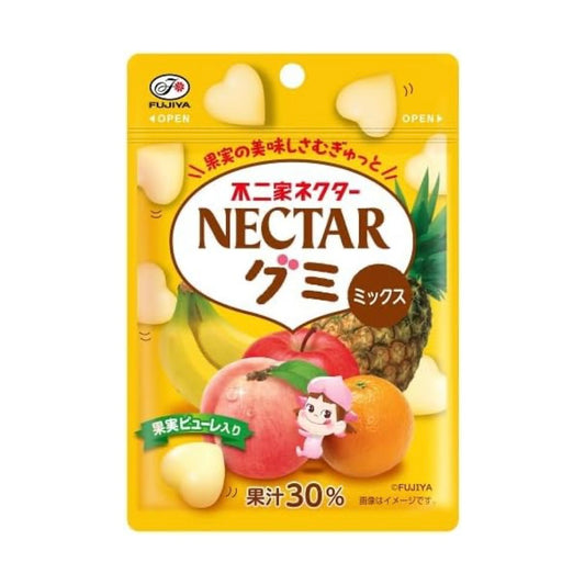 日本Fujiya不二家 Nectar杂锦果汁软糖48g 零食糖果