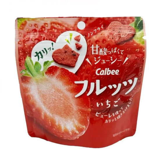 日本Calbee草莓果汁冻脆片