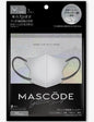 日本MASCODE 3D闪耀系列 M尺寸成人口罩 7枚入灰色+银黑绑带