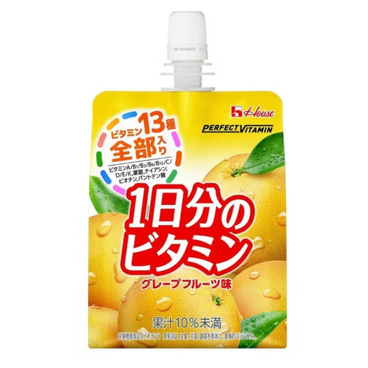 日本House一日份13种维生素葡萄柚味果冻