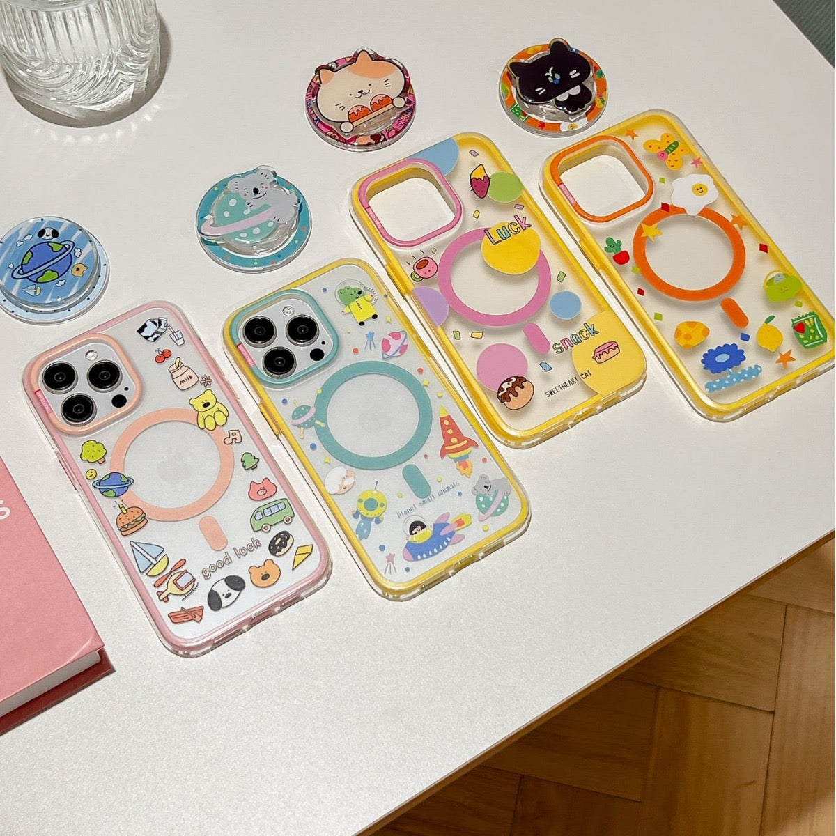 OxygenDog氧气狗插画双层IMD可爱卡通iPhone16promax磁吸手机壳