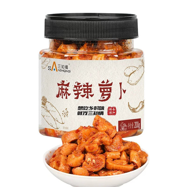 三知情麻辣香脆萝卜干 即食腌制香辣下饭开味脆萝卜咸菜酱菜