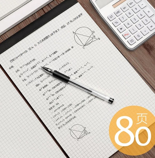 网格本方格本横线笔记本竖翻格子本记事本加厚A4