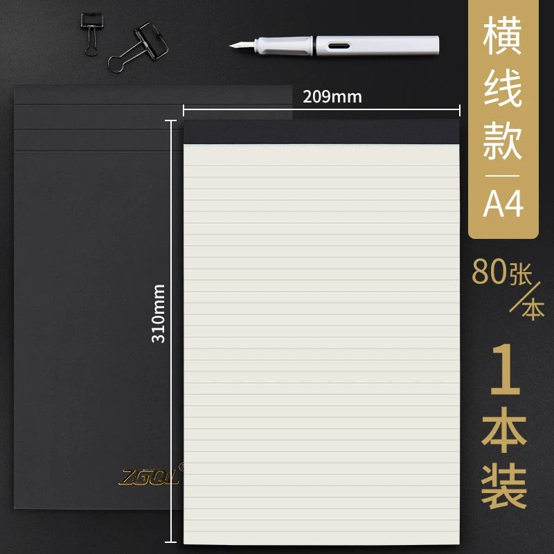 网格本方格本横线笔记本竖翻格子本记事本加厚A4