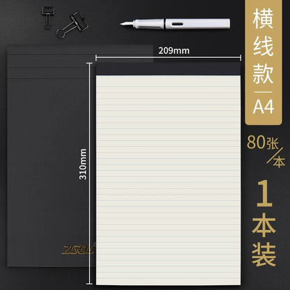 网格本方格本横线笔记本竖翻格子本记事本加厚A4