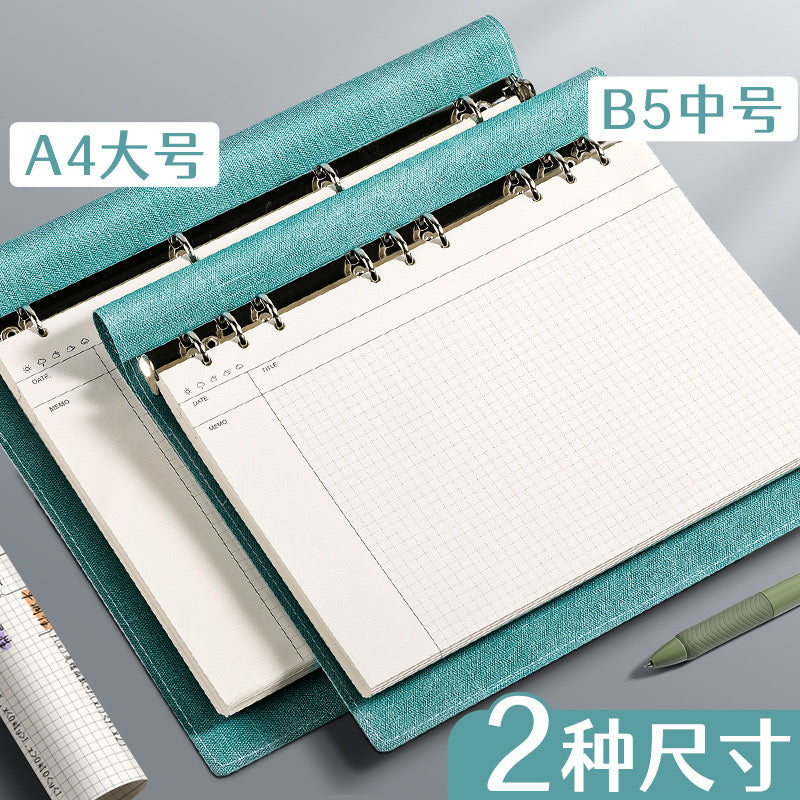 思维导图笔记本A4/80张大号活页夹软皮网格康奈尔本高颜值