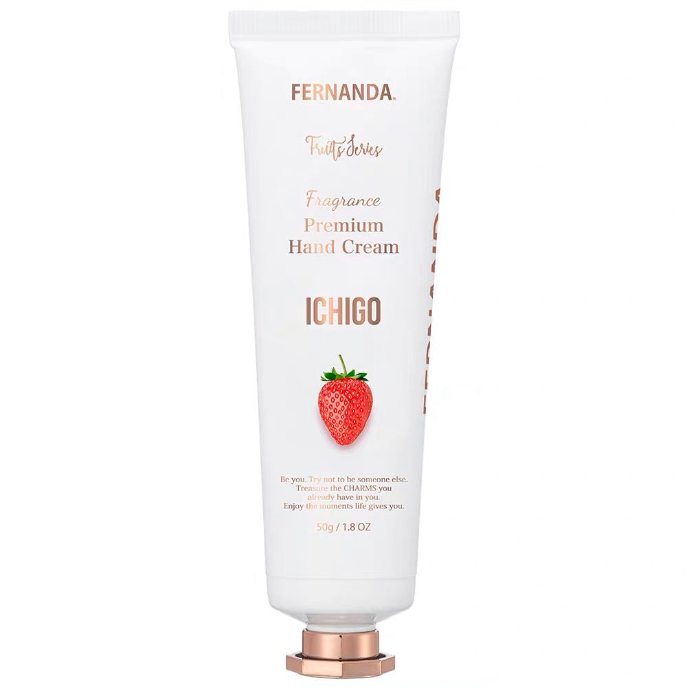 日本FERNANDA草莓限定护手霜保湿滋润50g