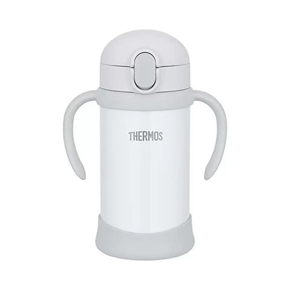 日本Thermos膳魔师 婴儿双耳吸管杯 350ml 灰色