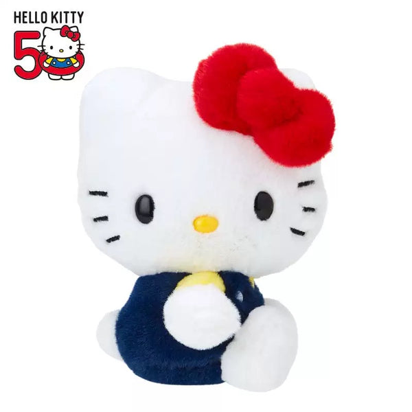 日本三丽鸥HelloKitty50周年限定公仔 高度约15cm