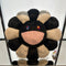日本Takashi Murakami村上隆太阳花毛绒抱枕靠垫60cm 黑白配色