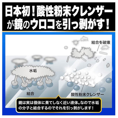日本水垢职人去水垢溶解粉末浴室玻璃清洁神器