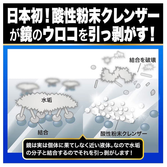 日本水垢职人去水垢溶解粉末浴室玻璃清洁神器