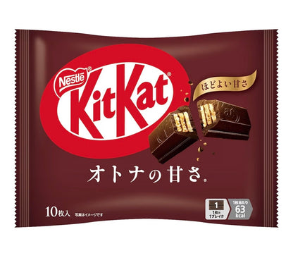 日本NESTLE雀巢 KITKAT奇巧 巧克力威化饼干 黑巧味 10枚入