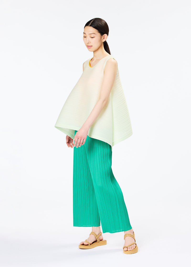 PLEATS PLEASE ISSEY MIYAKE 日本三宅一生无袖廓形上衣 浅绿色 PP31JK147