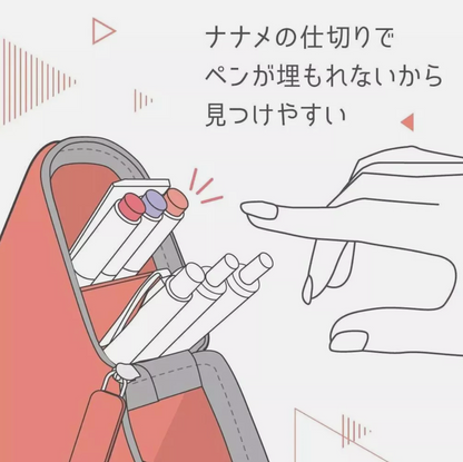 日本SONIC索尼克立式笔袋 多功能硅胶笔筒式拉链创意收纳袋笔袋文具盒