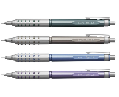 日本派通金属自动铅笔ORENZN AT双笔握低重心防断自动出芯0.5mm 限定色 绿色