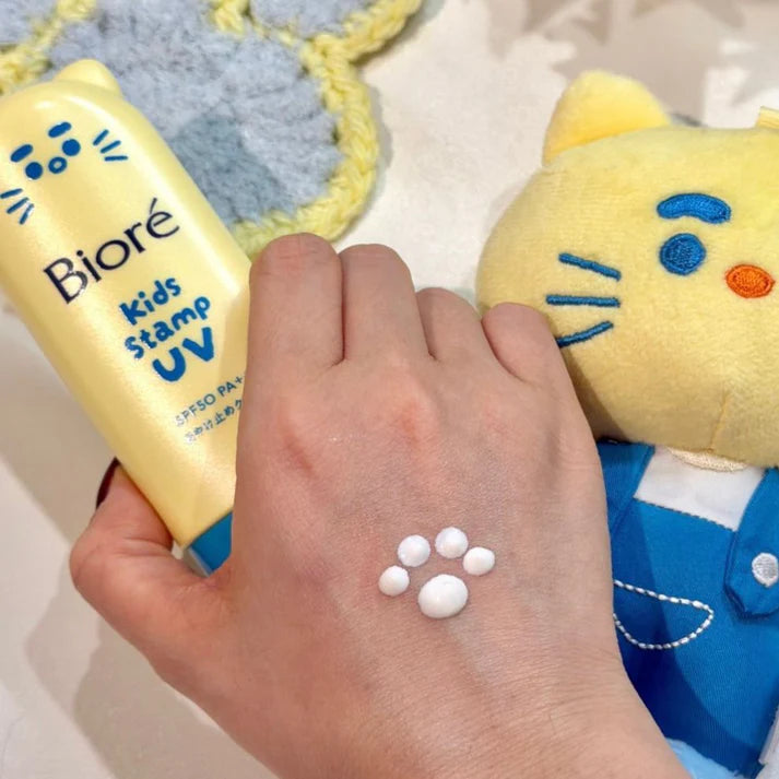日本Biore Kids Stamp UV 儿童宠物爪造型防晒霜 SPF50 / PA+++ 70g